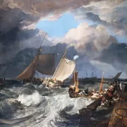 William Turner | En engelsk pakkebåd ankommer - 1803 | Indrammet kunsttryk | Romantic | formida
