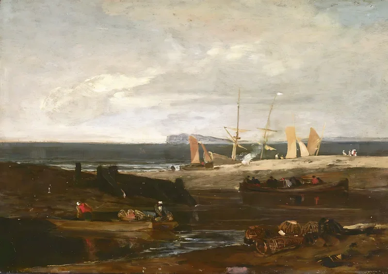 William Turner | En scene på den engelske kyst - 1798 | Indrammet kunsttryk | Romantik | formida