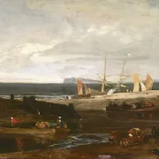 William Turner | En scene på den engelske kyst - 1798 | Indrammet kunsttryk | Romantik | formida
