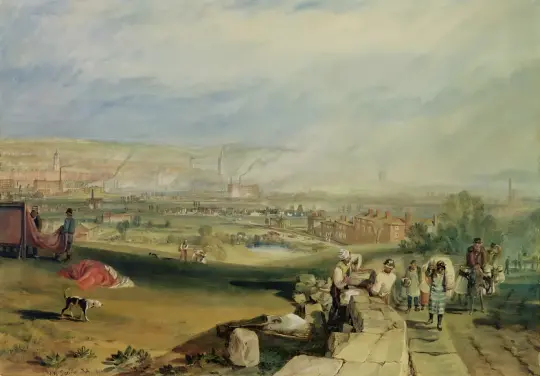 William Turner | Leeds - 1816 | Indrammet kunsttryk | Romantik | formida