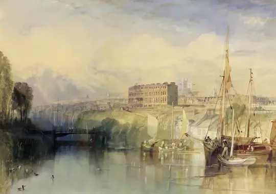 William Turner | Exeter - 1827 | Indrammet kunsttryk | Romantic | formida
