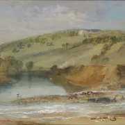 William Turner | Sammenløbet af Wharfe og Washburn - 1818 | Indrammet kunsttryk | Romantic | formida