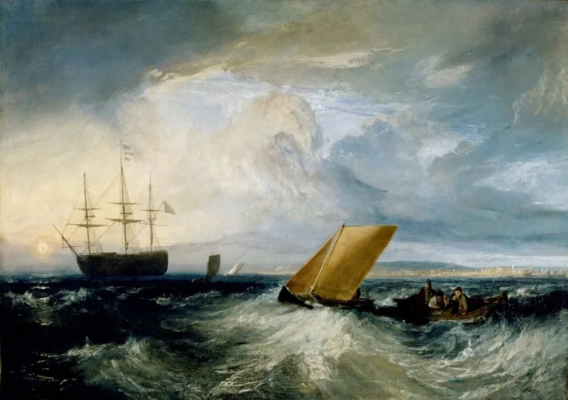 William Turner | Sheerness, von Nore aus gesehen - 1808 | Gerahmter Kunstdruck | Romantik | formida