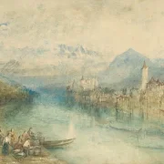 William Turner | Udsigt mod Thun-søen - 1804 | Indrammet kunsttryk | Romantic | formida