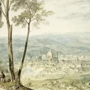 William Turner | Florenz von der Straße nach Fiesole - 1816 | Gerahmter Kunstdruck | Romantik | formida
