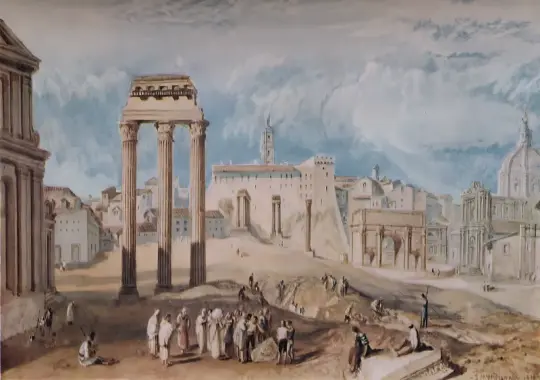 William Turner | Forum Romanum - 1818 | Gerahmter Kunstdruck | Romantik | formida