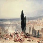 William Turner | Florenz von San Miniato aus - 1828 | Gerahmter Kunstdruck | Romantik | formida