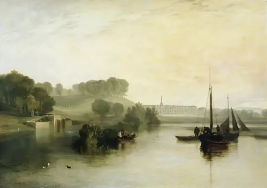 William Turner | Petworth, sæde for jarlen af ​​Egremont - 1810 | Indrammet kunsttryk | Romantic | formida