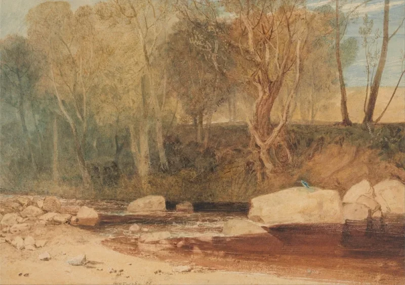 William Turner | På Washburn-floden - 1815 | Indrammet kunsttryk | Romantic | formida