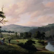 William Turner | Bolton Abbey vom Fluss Wharfe - 1816 | Gerahmter Kunstdruck | Romantik | formida