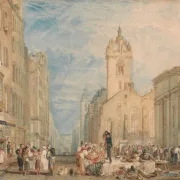 William Turner | High Street, Edinburgh - 1818 | Indrammet kunsttryk | Romantic | formida