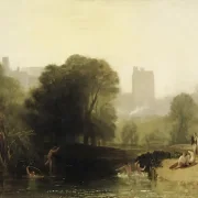 William Turner | Nær Thames Lock, Windsor - 1809 | Indrammet kunsttryk | Romantic | formida