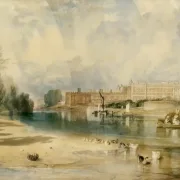 William Turner | Hampton Court Palace - 1827 | Indrammet kunsttryk | Romantic | formida