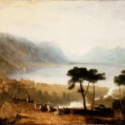 William Turner | Geneve søen fra Montreux - 1810 | Indrammet kunsttryk | Romantic | formida