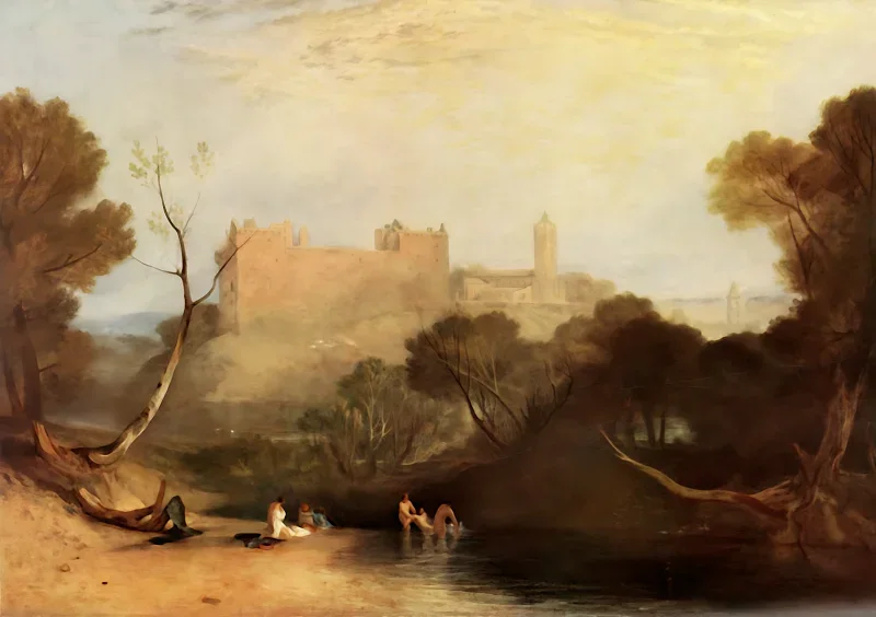 William Turner | Linlithgow Palads - 1807 | Indrammet kunsttryk | Romantic | formida
