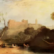 William Turner | Linlithgow Palads - 1807 | Indrammet kunsttryk | Romantic | formida