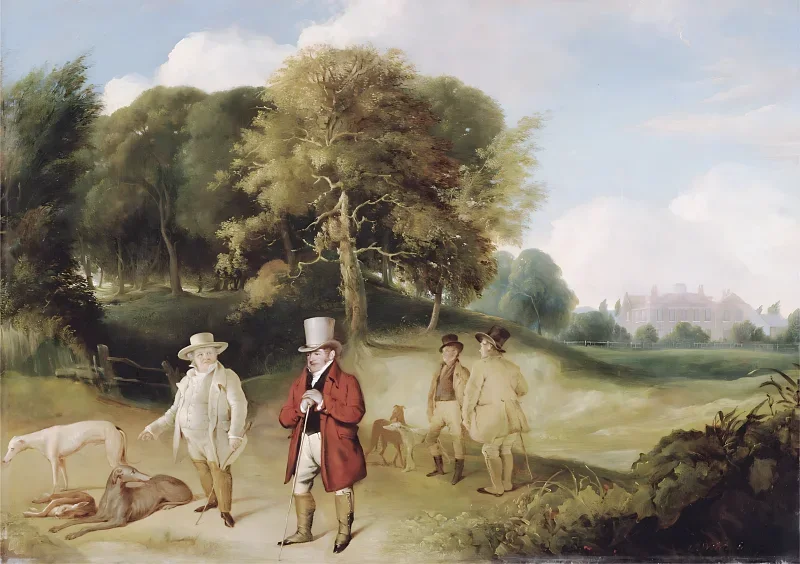 William Turner | Turner og Walter Fawkes på Farnley Hall - 1820 | Indrammet kunsttryk | Romantic | formida