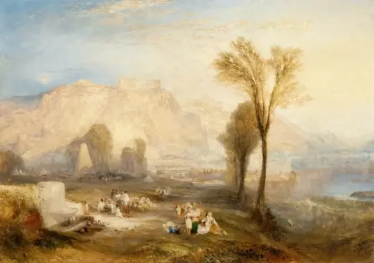 William Turner | Der helle Ehrenstein und das Grabmal von Marceau – 1850 | Gerahmter Kunstdruck | Romantik | formida