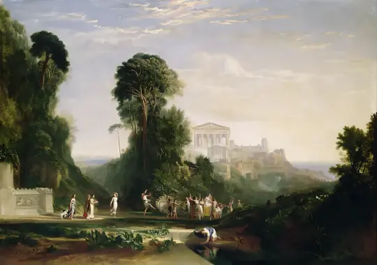 William Turner | Jupiters Tempel - 1816 | Indrammet kunsttryk | Romantic | formida