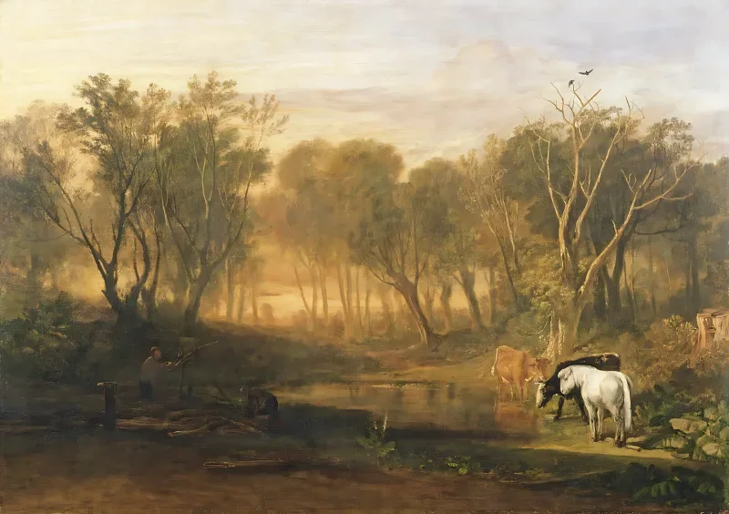 William Turner | Bere-skoven - 1808 | Indrammet kunsttryk | Romantic | formida