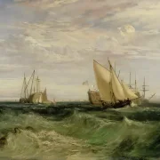 William Turner | Sammenløbet af Themsen og Medway - 1808 | Indrammet kunsttryk | Romantic | formida