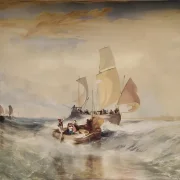 William Turner | Passagerer stiger ombord - 1827 | Indrammet kunsttryk | Romantic | formida