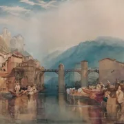 William Turner | Grenoble Brücke - 1824 | Gerahmter Kunstdruck | Romantik | formida