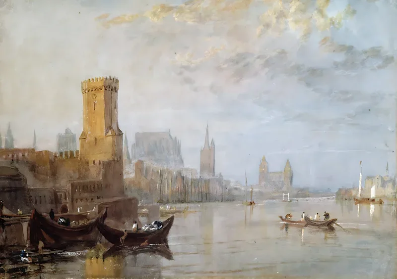 William Turner | Köln ved Rhinen - 1826 | Indrammet kunsttryk | Romantic | formida