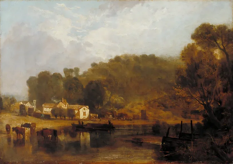 William Turner | Cliveden ved Themsen - 1775 | Indrammet kunsttryk | Romantic | formida