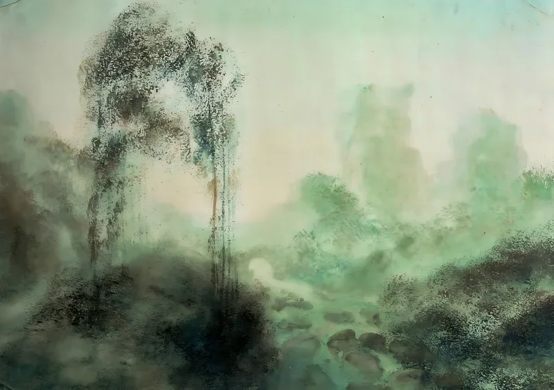 William Turner | Landskab i tågen - 1830 | Indrammet kunsttryk | Romantic | formida