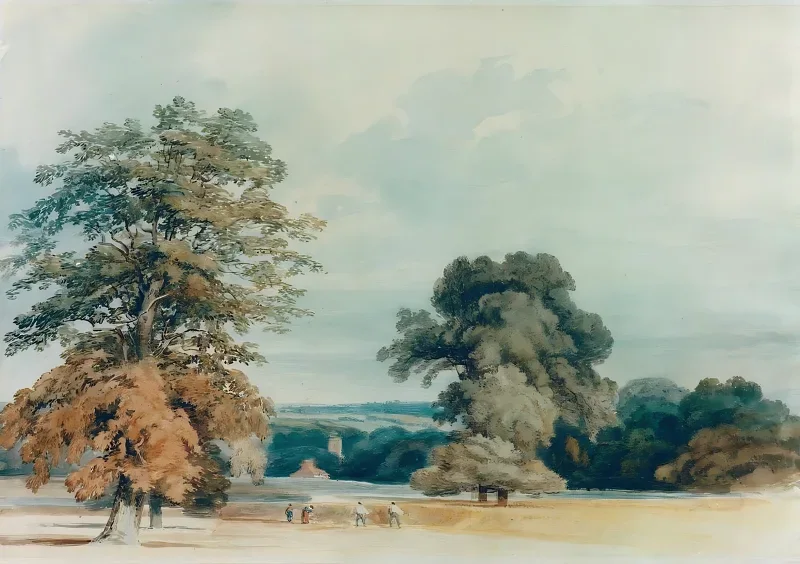 William Turner | Landskab i Kent - 1796 | Indrammet kunsttryk | Romantic | formida