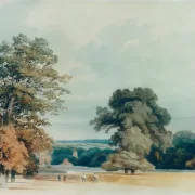 William Turner | Landskab i Kent - 1796 | Indrammet kunsttryk | Romantic | formida