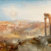 William Turner | Moderne Rom, Campo Vaccino - 1839 | Indrammet kunsttryk | Romantic | formida