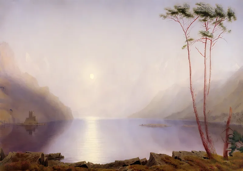William Turner | Loch Duich i sommermåneskin - 1810 | Indrammet kunsttryk | Romantic | formida