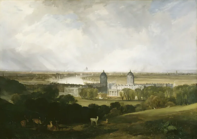 William Turner | London fra Greenwich Park - 1809 | Indrammet kunsttryk | Romantic | formida