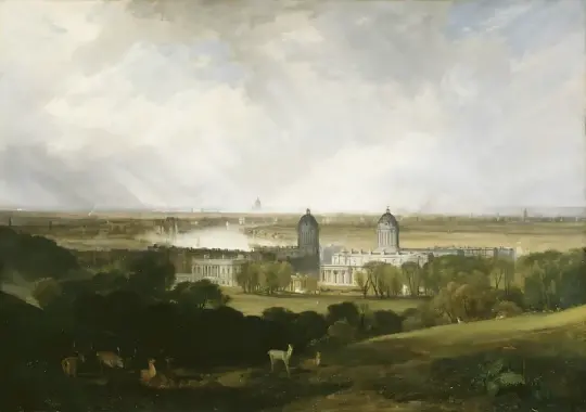 William Turner | London fra Greenwich Park - 1809 | Indrammet kunsttryk | Romantic | formida