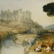 William Turner | Ludlow Slot - 1820 | Indrammet kunsttryk | Romantic | formida