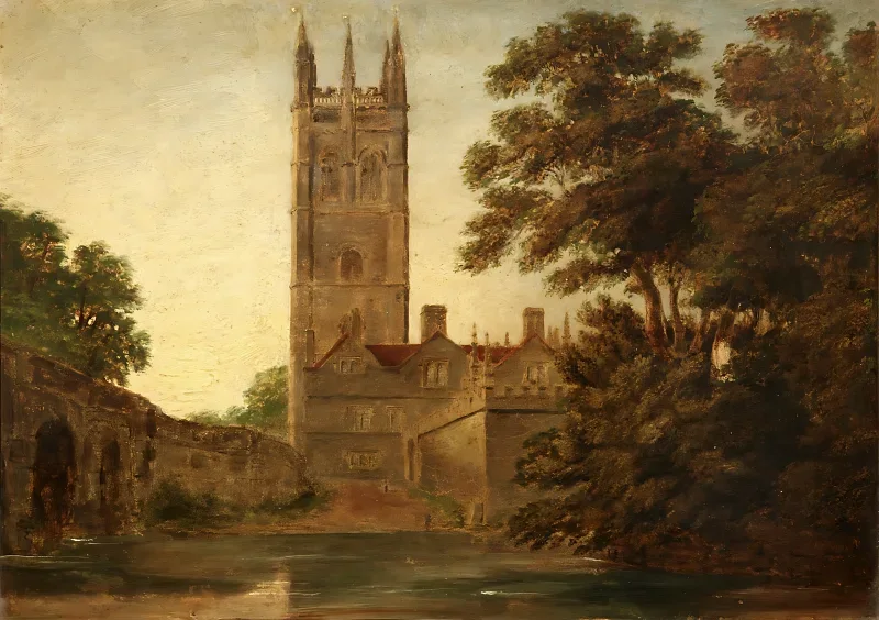 William Turner | Magdalen Turm - 1834 | Gerahmter Kunstdruck | Romantik | formida