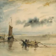 William Turner | Mainz og Kastel - 1817 | Indrammet kunsttryk | Romantic | formida