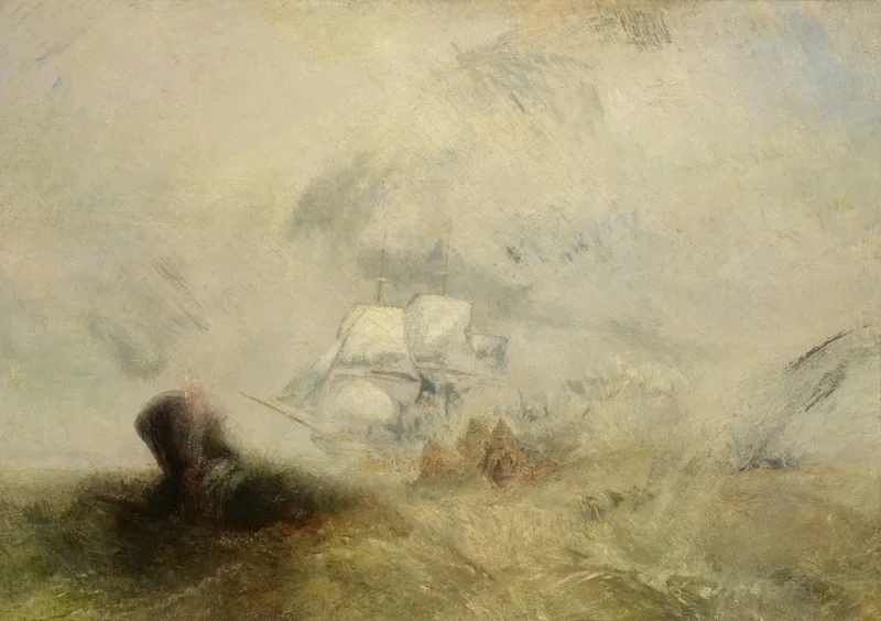 William Turner | Hvalfangere - 1845 | Indrammet kunsttryk | Romantic | formida