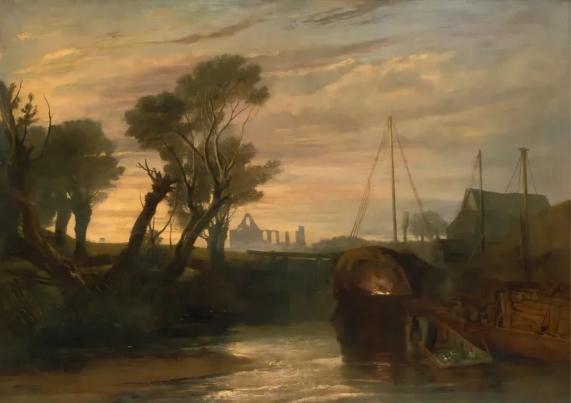 William Turner | Newark Abbey - 1807 | Indrammet kunsttryk | Romantic | formida