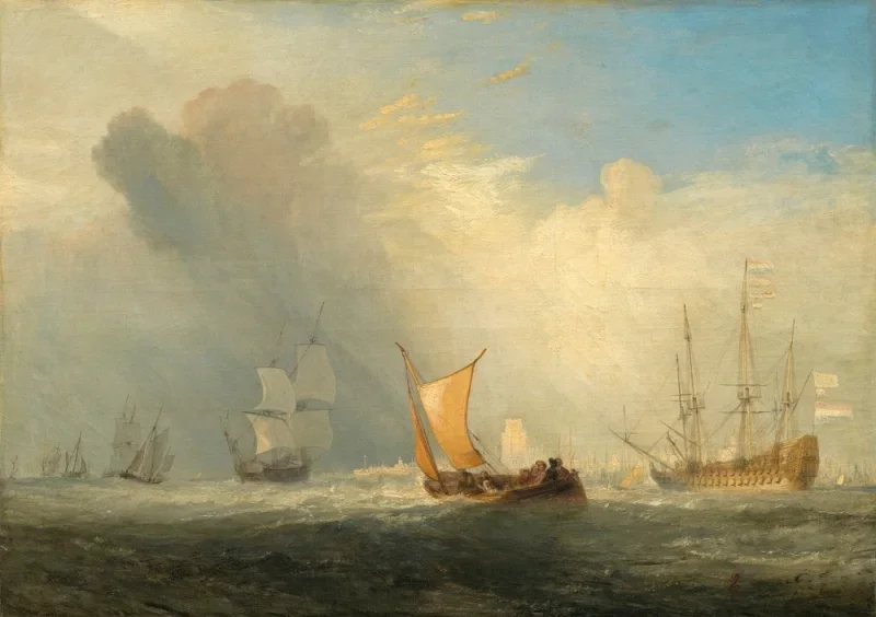 William Turner | Rotterdam færgebåd - 1833 | Indrammet kunsttryk | Romantic | formida