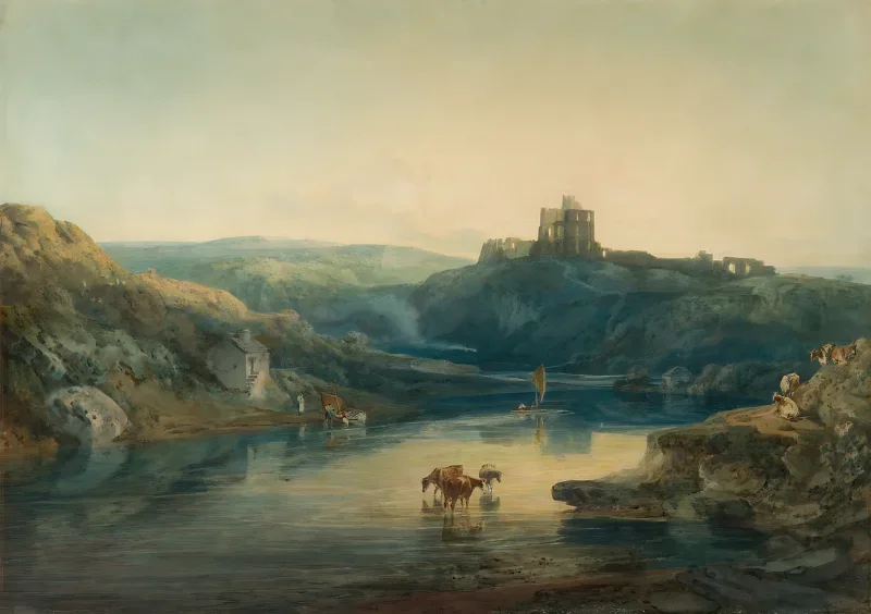 William Turner | Norham Castle sommermorgen - 1798 | Indrammet kunsttryk | Romantic | formida