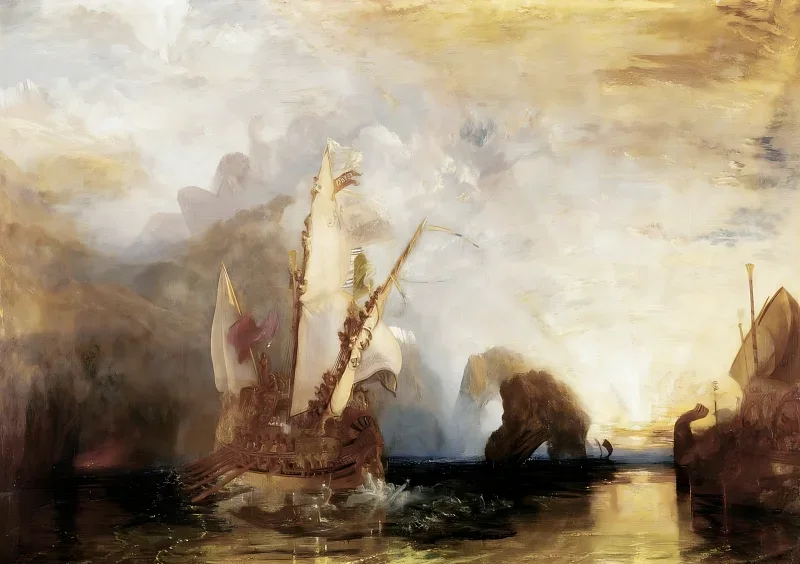 William Turner | Odysseus håner Polyfemos - 1830 | Indrammet kunsttryk | Romantic | formida