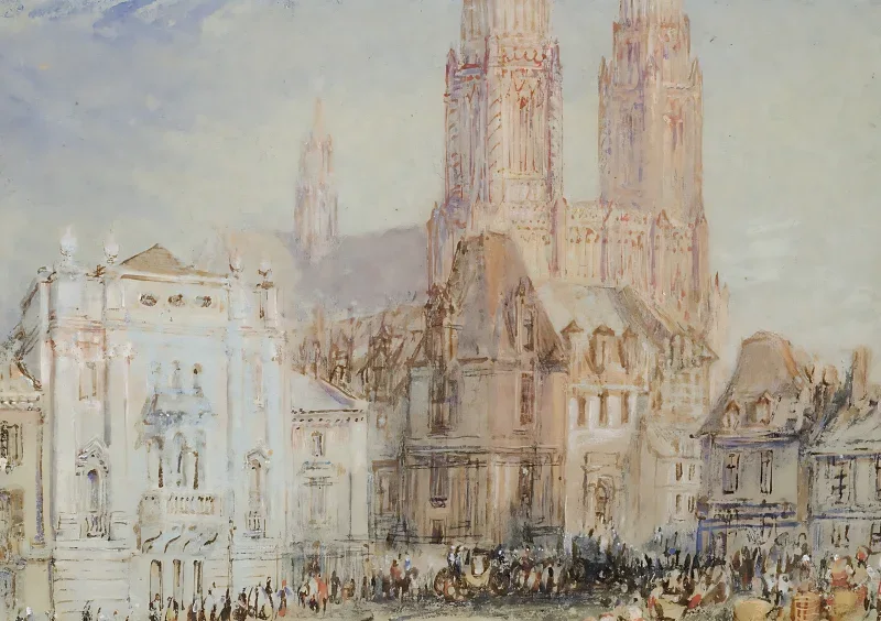 William Turner | Orleans - 1830 | Indrammet kunsttryk | Romantic | formida