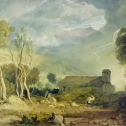 William Turner | Patterdale gamle kirke - 1810 | Indrammet kunsttryk | Romantic | formida