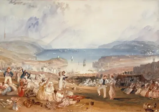 William Turner | Plymouth, Devonshire - 1803 | Indrammet kunsttryk | Romantic | formida