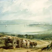 William Turner | Dorset med Corfe Castle i det fjerne - 1811 | Indrammet kunsttryk | Romantic | formida