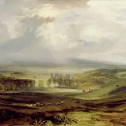 William Turner | Raby Castle, sæde for jarlen af ​​Darlington - 1817 | Indrammet kunsttryk | Romantic | formida