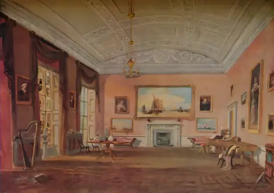 William Turner | Salon, Farnley - 1818 | Indrammet kunsttryk | Romantic | formida